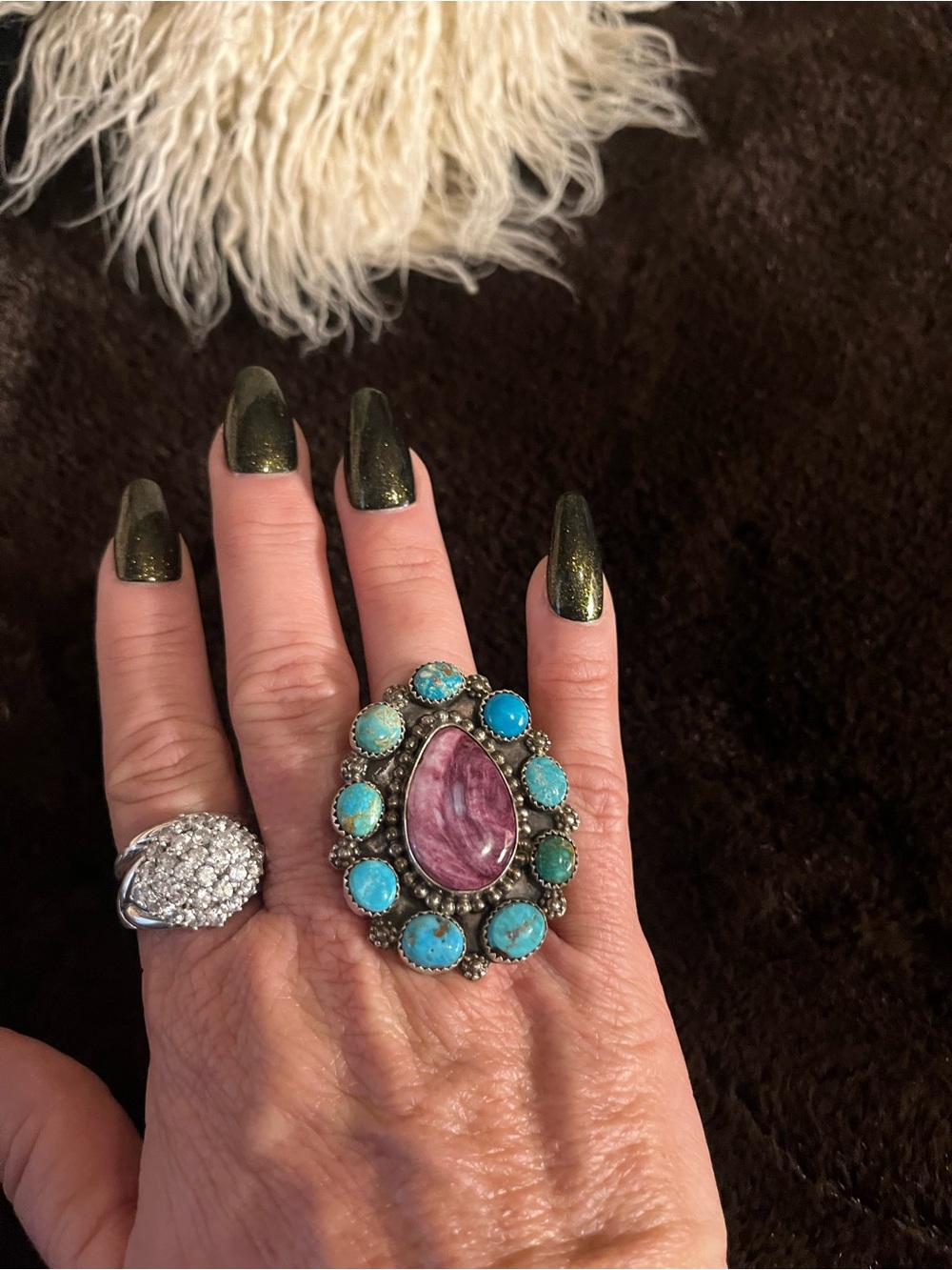 Native American turquoise ring - Picture 7 of 9